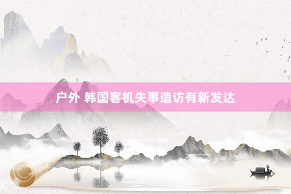 户外 韩国客机失事造访有新发达