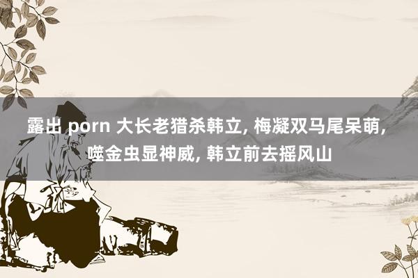 露出 porn 大长老猎杀韩立， 梅凝双马尾呆萌， 噬金虫显神威， 韩立前去摇风山